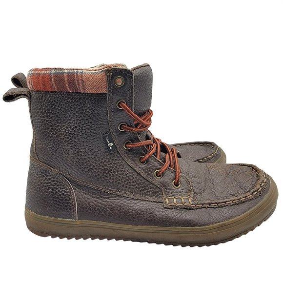Sanuk Stratton Deluxe Leather Brown Lace Up Boots Mens 8 - 1014131 main image 10